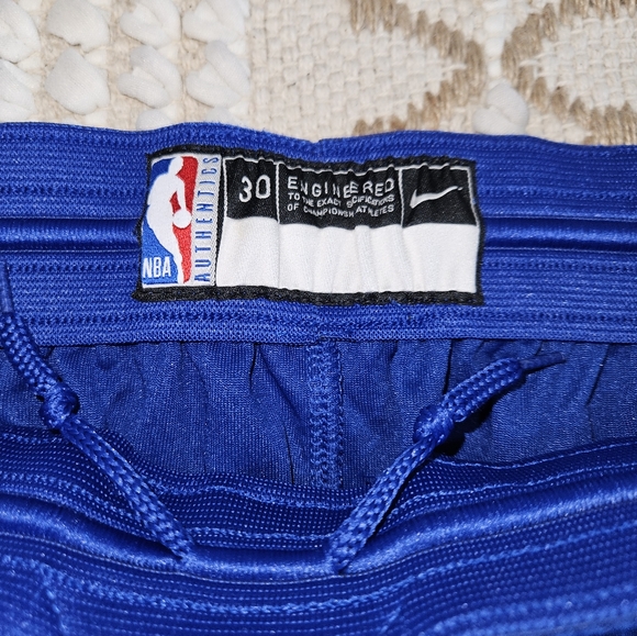 Men's Nike Philadelphia 76ers NBA Basketball Shorts Blue White Small 30 Swingman - Picture 10 of 16